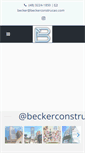 Mobile Screenshot of beckerconstrucao.com.br